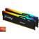 Kingston FURY Beast RGB KF556C40BBAK4-64 64GB 16GB x4 DDR5 5600MT/s Black DIMM [XMP]